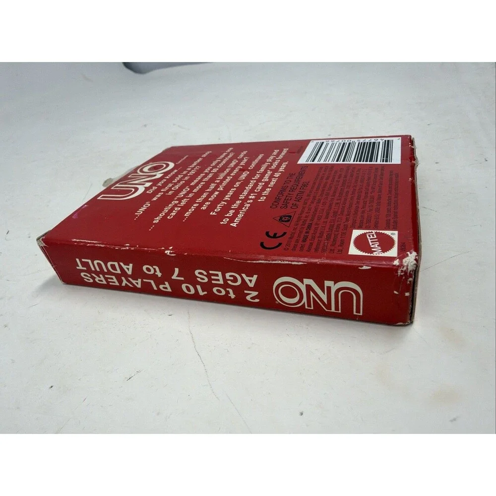 UNO 40th Anniversary 2010 Edition Mattel 108 Cards RETRO Card Game New